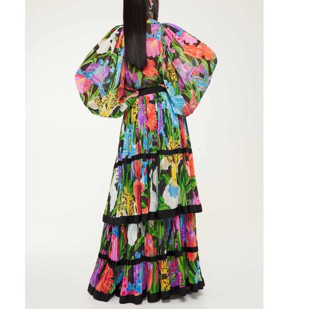 Iris Apfel X H&M Multicolored Ruffle Maxi Skirt - Picture 13 of 16